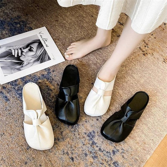 Cut-Out Design Flat Mules