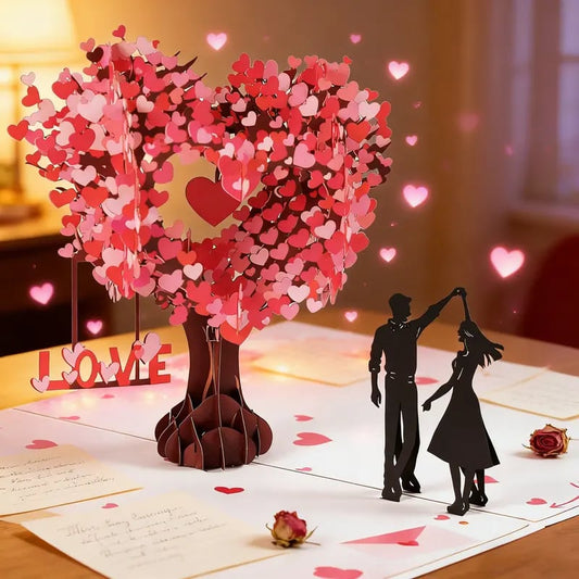💌Premium 3D Pop-Up Romantic Anniversary & Valentine's Card