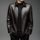 Men's Windproof Warm Leather Jacket