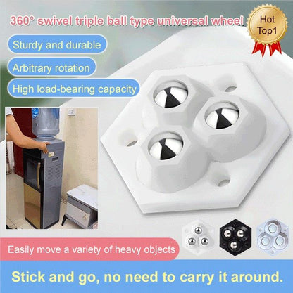🔥Last Day Sale 49%🔥360° Swivel Triple Ball Casters Furniture Mobility Gods