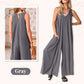 🔥Last Day Sale 49%🔥Women's Casual V-Neck Sleeveless Wide-Leg Jumpsuit