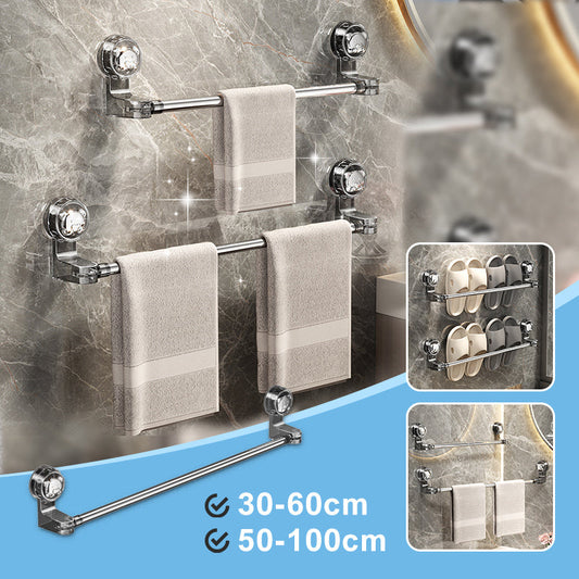 🛁✨ Light Luxury No-Punch - Retractable Suction Cup Towel Bar