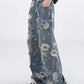 🔥2025 New Arrival🔥   Women's Loose Ripped Wide-Leg Denim Jeans