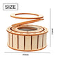 🔥2025 New Arrival🔥 Solar Powered Rotating Double Ring Wooden Puzzle Toy