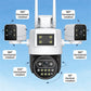 3-Lens 360° WiFi Security Camera for Outdoor