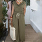 Fashion Sleeveless Top and Wide-Leg Pants Set