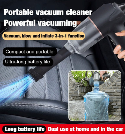 🏆Blow, Vacuum and Inflate all-in-one Cordless Vacuum Cleaner for Home and Car👑