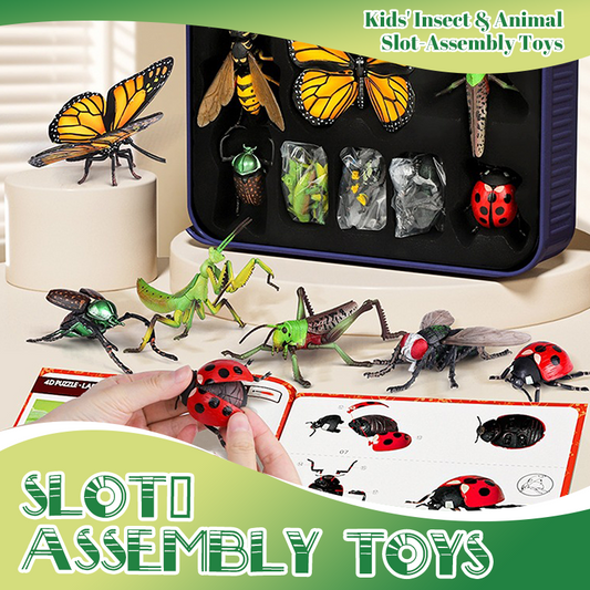🎄🎁Christmas gift offers a 50% discount.🐞 Insect & Animal Slot-Assembly Toys