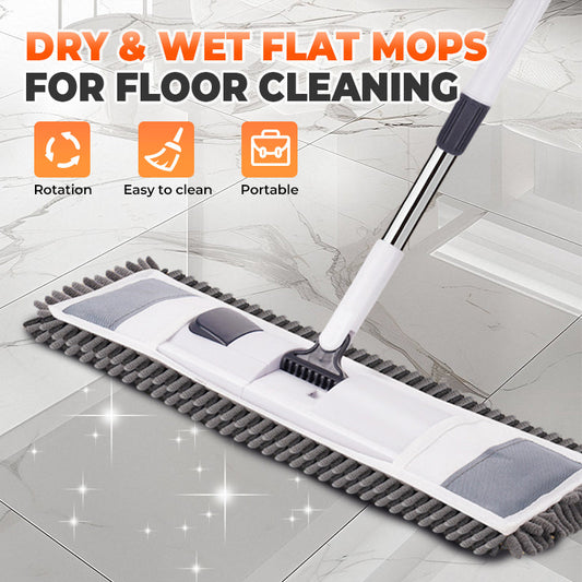 💦💦Dry & Wet Flat Mops for Floor Cleaning﻿