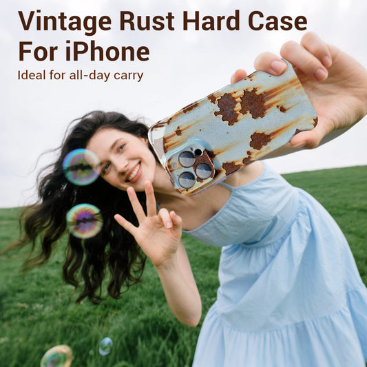 📱Vintage Rust Hard Case For iPhone
