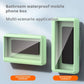 💚Bathroom waterproof and fog-proof mobile phone box, punch-free wall-mounted mobile phone holder, drama-watching tool, rotatable kitchen waterproof box