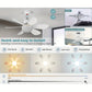 🏆LAST DAY SALE 50% OFF🔥SmartBreez 40W LED Ceiling Fan Light – 20.5 Ultra-Quiet with Remote 🎯 | E27 + FREE B22 Adapter 🔌 | For Bedroom 😴, Kitchen 👩‍🍳 & Garage 🛠️ – UK Ready!