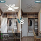 🏆LAST DAY SALE 50% OFF🔥SmartBreez 40W LED Ceiling Fan Light – 20.5 Ultra-Quiet with Remote 🎯 | E27 + FREE B22 Adapter 🔌 | For Bedroom 😴, Kitchen 👩‍🍳 & Garage 🛠️ – UK Ready!