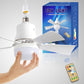 🏆LAST DAY SALE 50% OFF🔥SmartBreez 40W LED Ceiling Fan Light – 20.5 Ultra-Quiet with Remote 🎯 | E27 + FREE B22 Adapter 🔌 | For Bedroom 😴, Kitchen 👩‍🍳 & Garage 🛠️ – UK Ready!