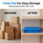 Collapsible Storage and Moving Bag – Heavy-duty handles & zippered closure – Folds flat, perfect for moving, travel or closet organization – reusable & easy to clean 🏠