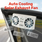 🚗Solar Powered Car Exhaust Fan– Dual Turbo Ventilation & Temperature Display☀️